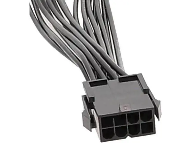 Alt view image 5 of 5 - 20cm PSU Modular Splitter Cable, Single 8Pin to Dual PCIe 8Pin GPU Power Extension Cord for Graphics Cards