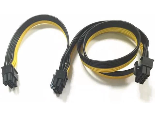 Alt view image 3 of 4 - 30 Inch PCIe 8Pin Male to Dual PCIe 8Pin (6+2 Detachable) GPU Power Splitter Cable