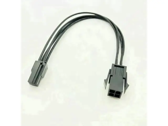 Alt view image 2 of 3 - 20cm 4 Pin ATX CPU Power Extension Cable, Male to Female Connector, UL 18AWG Wire for Desktop PC
