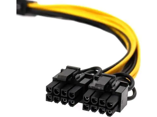 Alt view image 2 of 4 - 8 Inches EPS 8Pin to 2 PCIe 8Pin (6+2) Power Splitter Cable for GPU