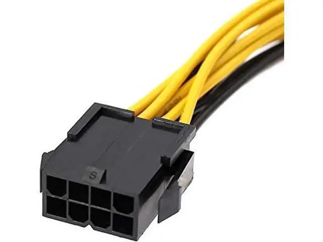 Alt view image 3 of 4 - 8 Inches EPS 8Pin to 2 PCIe 8Pin (6+2) Power Splitter Cable for GPU