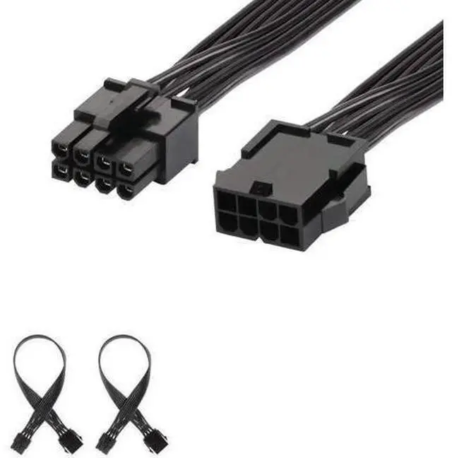 Main image of 2 Pack 8 Pin PCIe Power Extension Cable, 12 Inch Durable PCI Express Power Cord