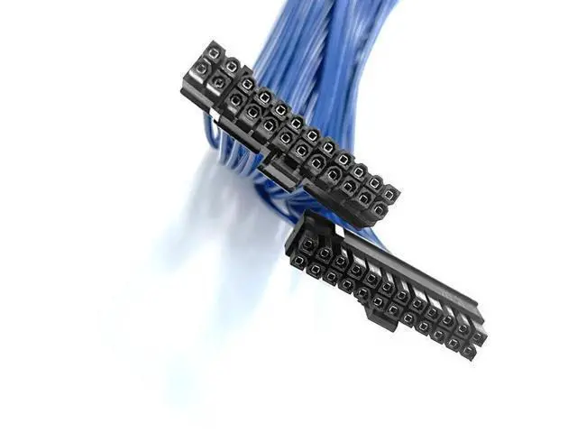 Alt view image 2 of 7 - ATX 24Pin 1-to-2 Y-Splitter PSU Extension Cable, Male to Female Power Splitter Cord, 23.5cm Length Replacement Wire