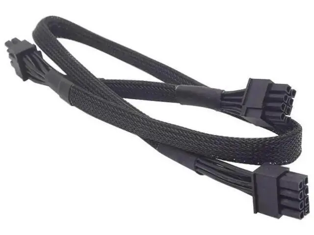 Alt view image 5 of 6 - 60+20CM Sleeved PCIe Dual 8Pin (6+2Pin) GPU Power Cable for Antec EAG 550W/650W/750W PRO