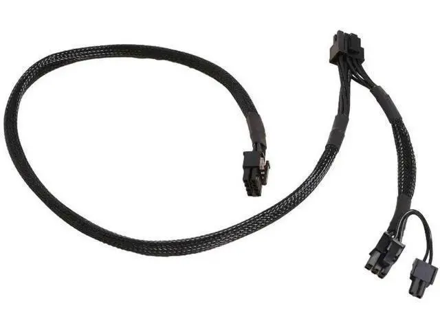 Alt view image 6 of 6 - 60+20CM Sleeved PCIe Dual 8Pin (6+2Pin) GPU Power Cable for Antec EAG 550W/650W/750W PRO