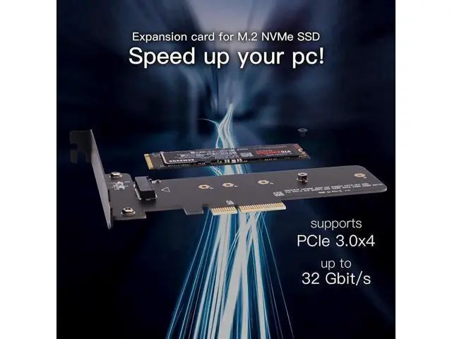 Alt view image 2 of 7 - PCIe 4.0 x4 M.2 NGFF SSD Adapter Card, M.2 to PCI Express Expansion Card Supporting 22110/2280/2260/2242 Size NVMe M.2 Drives