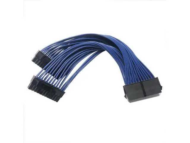 Alt view image 6 of 7 - ATX 24Pin 1-to-2 Y-Splitter PSU Extension Cable, Male to Female Power Splitter Cord, 23.5cm Length Replacement Wire