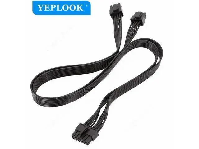 Alt view image 2 of 6 - 12Pin to Dual 8Pin (6+2) PCIe GPU Power Cable, Compatible with Seasonic P/X Series Modular PSU