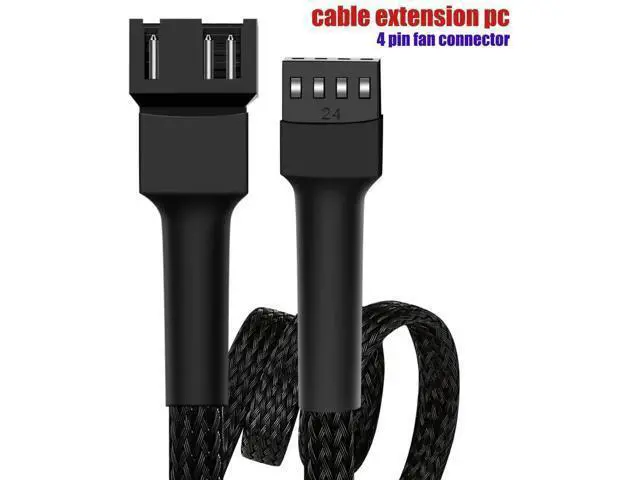 Alt view image 5 of 7 - 27cm (10.6 Inch) 4-Pin PWM Fan Extension Cables for PC Cooling Fans, Pack of 10