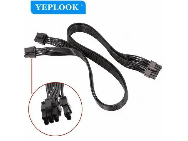 Alt view image 6 of 6 - 12Pin to Dual 8Pin (6+2) PCIe GPU Power Cable, Compatible with Seasonic P/X Series Modular PSU