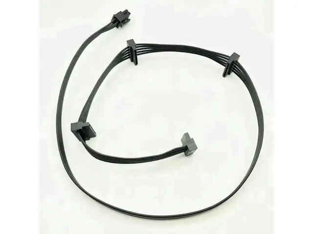 Alt view image 2 of 3 - PCI-E 6Pin Male to 4 SATA Female Power Splitter Cable, 18AWG for Corsair RM650X RM750X RM850X RM1000X Modular PSU