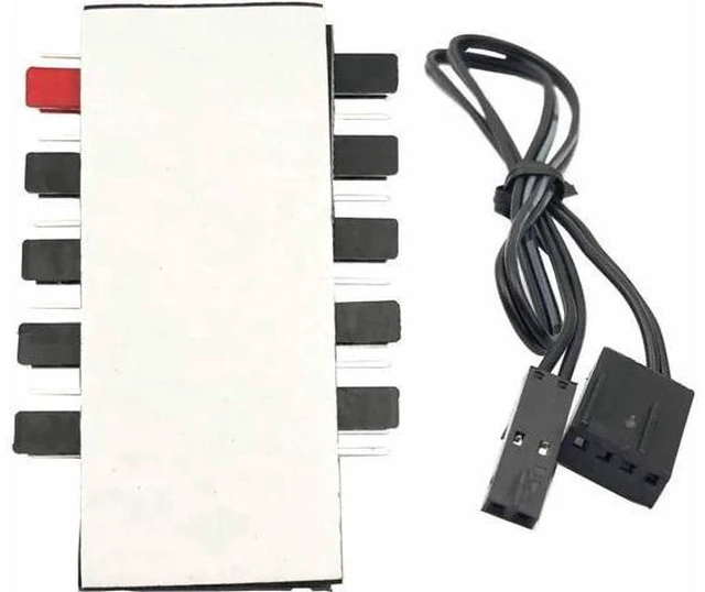 Alt view image 2 of 5 - 1-Pack 10-Way 4Pin PWM Fan Hub, SATA Powered 1 to 10 Fan Splitter with Cable