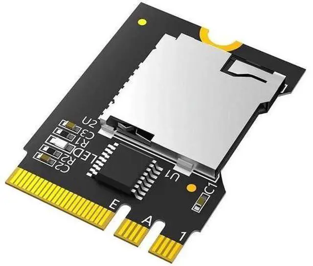 Main image of M.2 Key A-E to Micro SD TF SDHC SDXC Card Reader Adapter, 2230 NGFF Size Converter with LED Indicator for Laptops & Desktops