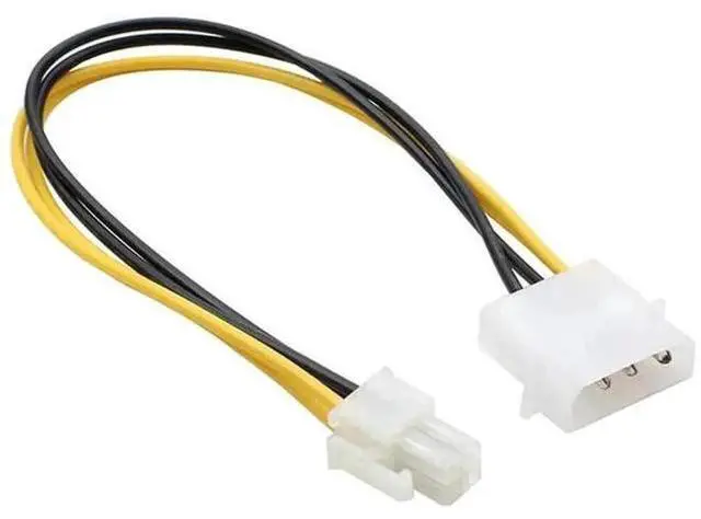 Main image of Square 4 Pin to Mini 4 Pin Power Splitter Cable for PC Motherboard & CPU