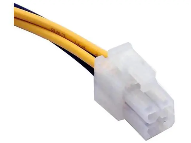 Alt view image 3 of 6 - Square 4 Pin to Mini 4 Pin Power Splitter Cable for PC Motherboard & CPU