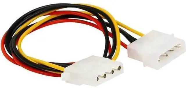 Main image of 14 Inch Molex 4-Pin IDE Power Extension Cable, PSU Internal 12V/5V HDD DVD CD-RW Power Extender Cord