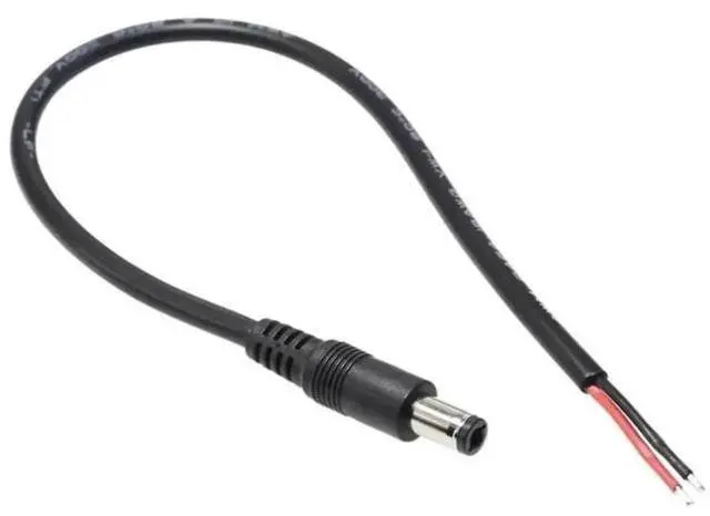 Main image of 6.3x3.0mm DC Jack to 2 Pin Power Cable, DIY Charging Extension Cord for Laptop & Computer