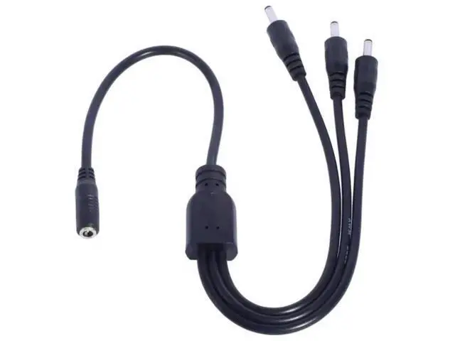 Alt view image 3 of 3 - 1 Female to 3 Male DC Power Splitter Cable, 3.5mm×1.35mm 3-Way DC Splitter Cord for CCTV Cameras & LED Light Strips