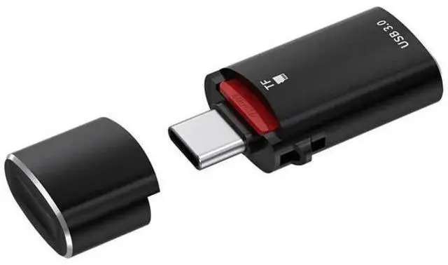 Main image of 2-in-1 USB-C OTG Adapter, Type-C to USB-A Female + Micro SD TF Card Reader Combo