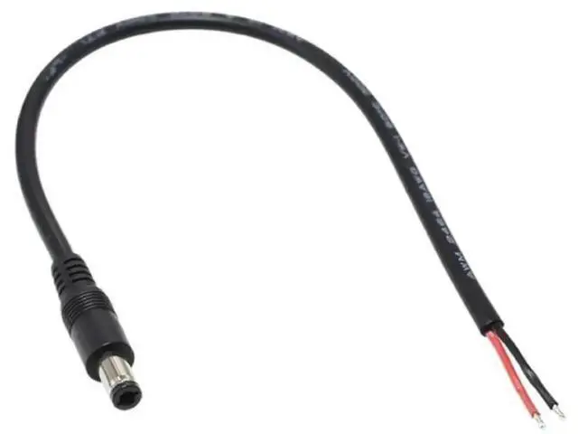 Alt view image 2 of 3 - 6.3x3.0mm DC Jack to 2 Pin Power Cable, DIY Charging Extension Cord for Laptop & Computer