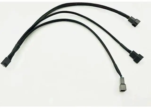 Alt view image 3 of 6 - 5 Pack 1 to 3 4Pin PWM Fan Splitter Cable, 4P Female to 3/4 Pin Adapter for PC CPU Mining Cooling Fans