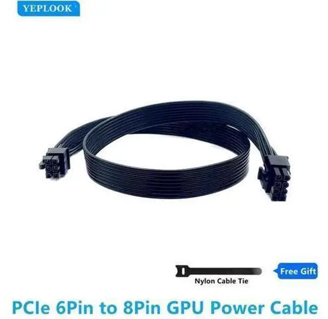 Main image of 6Pin to PCIe 8Pin GPU Modular Power Cable Compatible with Cooler Master Silent Pro Series PSU