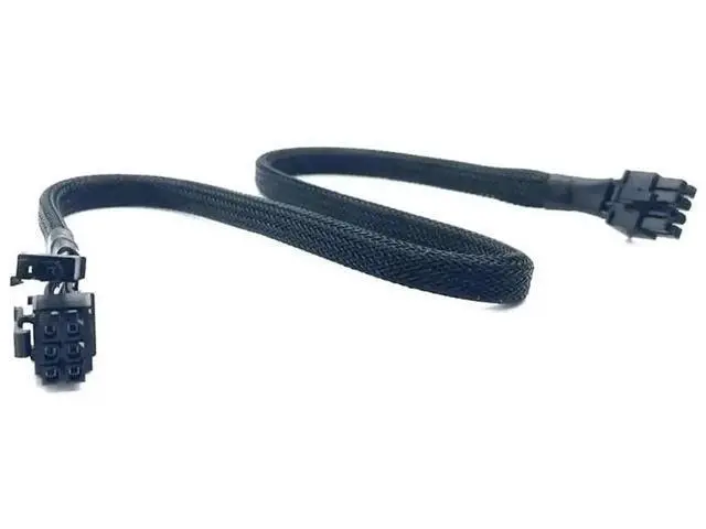 Alt view image 5 of 6 - 60cm 18AWG Sleeved PCIe 8Pin (6+2) GPU Modular Power Cable Compatible with Corsair RMi Series RM650i/RM750i/RM850i/RM1000i Modular PSU