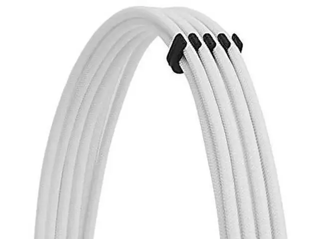 Alt view image 4 of 7 - White Sleeved PSU Extension Cable Kit 18AWG, EPS 8Pin + PCIe 8Pin with Cable Combs for Motherboard & GPU