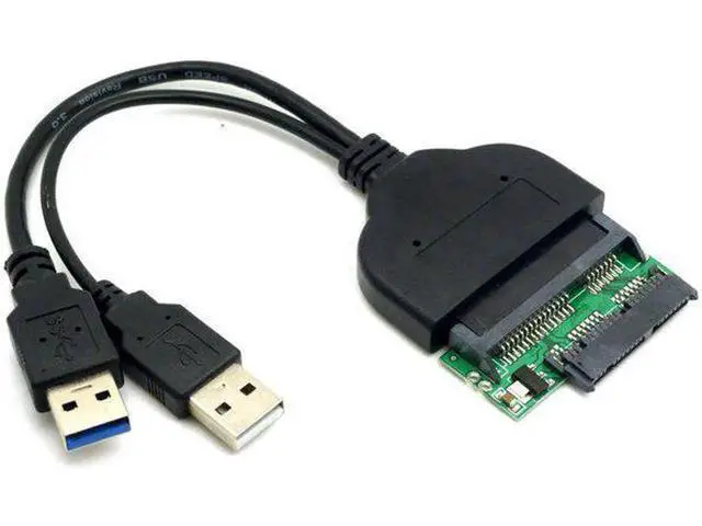 Alt view image 2 of 3 - 1 Set USB 3.0 to 22Pin SATA & Micro SATA Adapter Cable for 1.8" / 2.5" HDD with Extra USB Power Cord