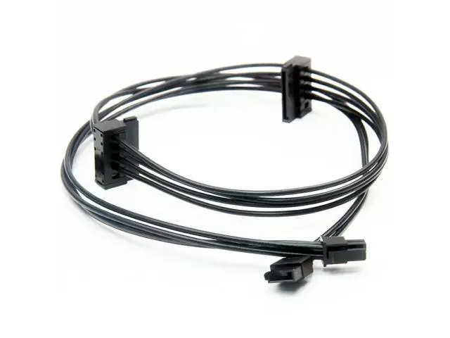 Alt view image 2 of 3 - Mini 4 Pin to 2 x 15Pin SATA + 6Pin SATA Power Cable, Compatible with Lenovo M710s for Hard Drive and CD-ROM