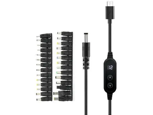 Alt view image 2 of 3 - 100W USB-C to Universal Laptop DC Jack Charging Cable with 28 Interchangeable Connectors, Type-C Laptop Power Adapter Cord