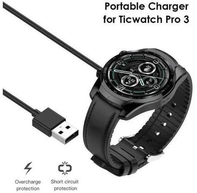 Main image of Wireless Charging Dock Compatible with Ticwatch Pro 3 / Ticwatch Pro 3 LTE Smart Watch, Replacement Charger Dock Power Adapter Charging Cable