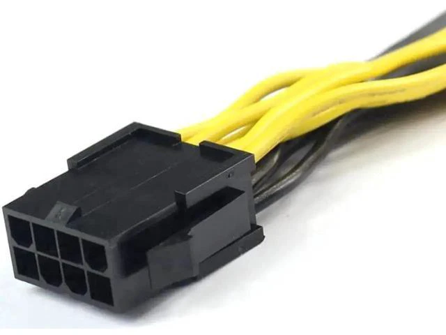 Alt view image 3 of 6 - 25cm CPU 8Pin to Dual 8Pin(6+2) GPU Power Adapter Cable for Graphics Card & Miner