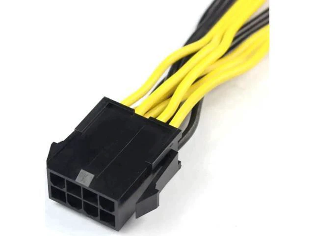 Alt view image 4 of 6 - 25cm CPU 8Pin to Dual 8Pin(6+2) GPU Power Adapter Cable for Graphics Card & Miner