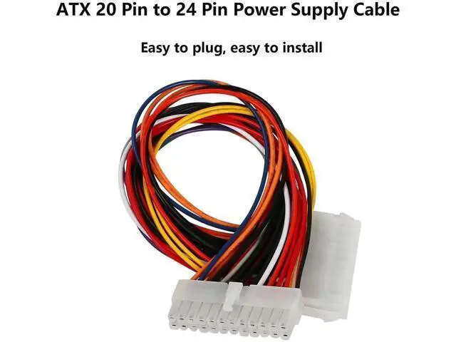 Alt view image 6 of 6 - 30cm ATX 20Pin to 24Pin Power Supply Adapter Cable, PC Motherboard Power Conversion Cord