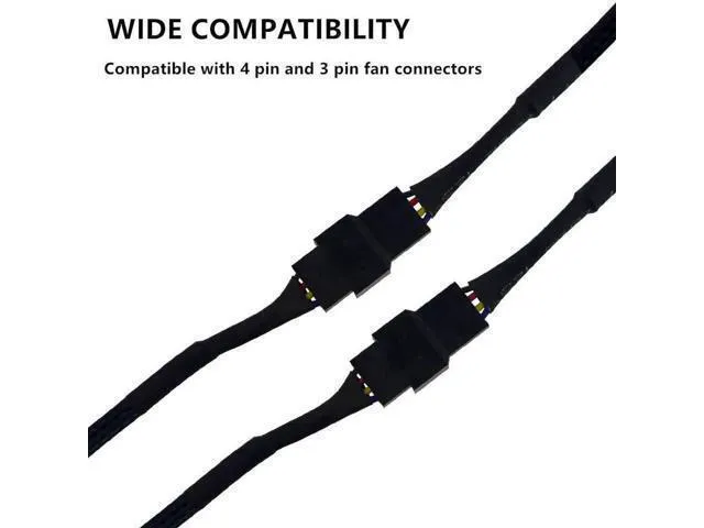 Alt view image 5 of 6 - 10 PCS 10 Inch 4 Pin PWM Fan Extension Cable for PC ATX Case