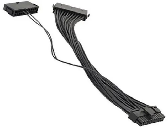 Alt view image 2 of 4 - 30cm ATX 24Pin Male to Female Dual PSU Synchronization Extension Cable, Multi Power Supply Synchronous Starter Cord for Mining Rig
