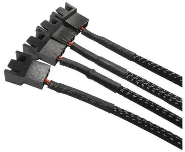 Alt view image 2 of 6 - SATA to 3/4 Pin Fan Power Adapter Cable, PC Cooling Fan Extension Splitter Cord