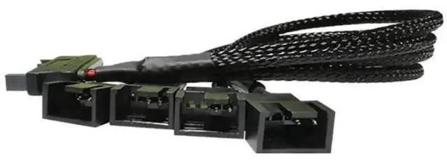 Alt view image 4 of 6 - SATA to 3/4 Pin Fan Power Adapter Cable, PC Cooling Fan Extension Splitter Cord