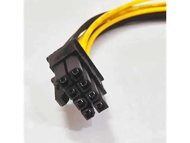 Alt view image 3 of 6 - 6 Inch Dual 4Pin Molex to 8Pin PCIe Power Adapter Cable for Graphics Card