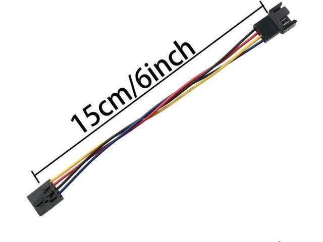 Alt view image 2 of 4 - 4PCS 6.89 Inch / 17.5cm 5Pin to 4Pin CPU Fan Adapter Extension Cable