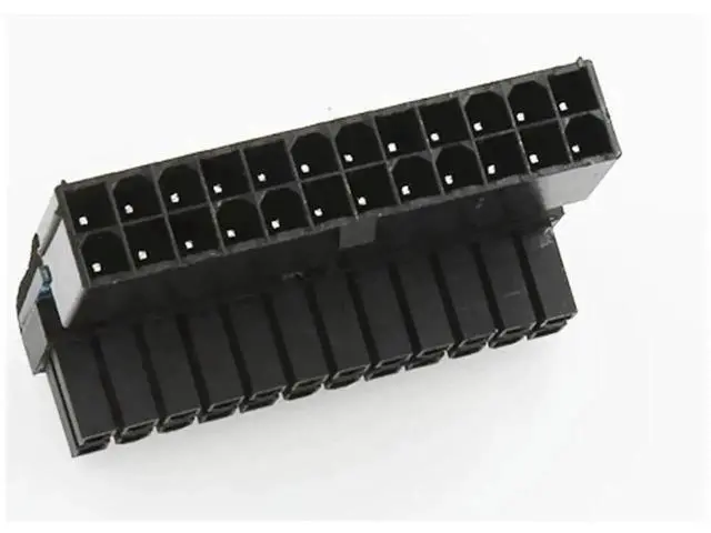 Alt view image 3 of 3 - 90 Degree ATX 24Pin to 24Pin Motherboard Power Adapter Connector, Mainboard 24-Pin Angled Power Plug for Modular PSU Cable, Compatible with All ATX Standard Power Supplies & Motherboards