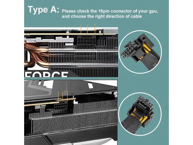 Alt view image 3 of 6 - Type A 90° Right Angle 12VHPWR 16Pin to 3×8Pin PCIe Power Extension Cable, 16AWG 600W PCIe 5.0, for RTX 4090/4080/3090Ti/4070Ti
