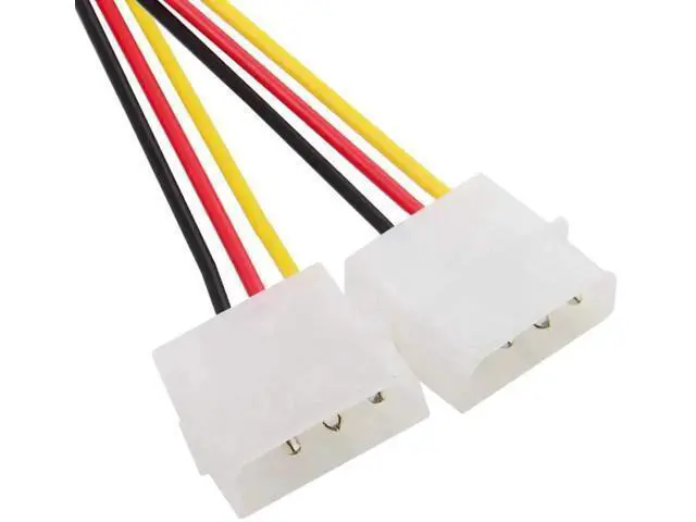 Alt view image 3 of 5 - Dual 4Pin Molex to PCIe 6Pin GPU Power Adapter Cable, EPS 12V Graphics Card Power Converter Cord
