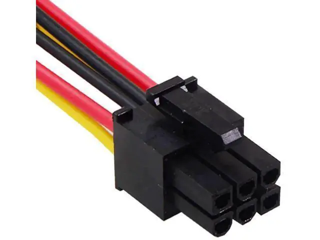 Alt view image 4 of 5 - Dual 4Pin Molex to PCIe 6Pin GPU Power Adapter Cable, EPS 12V Graphics Card Power Converter Cord
