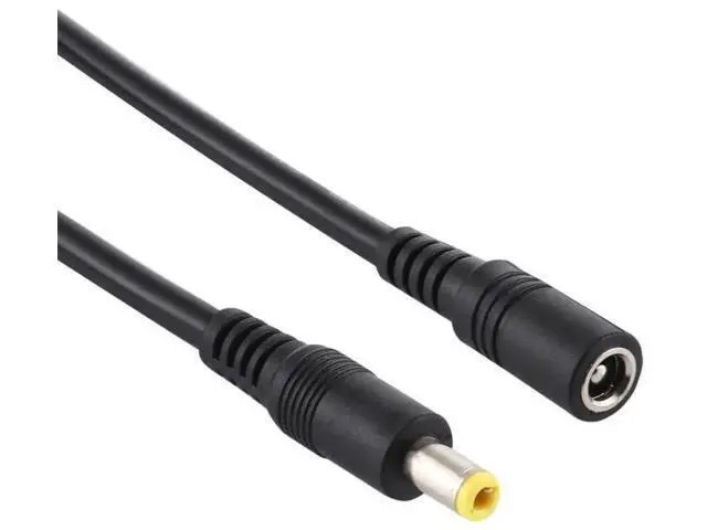 Alt view image 3 of 7 - 1m Black DC Power Extension Cable, 8A 5.5x2.5mm Female to Male