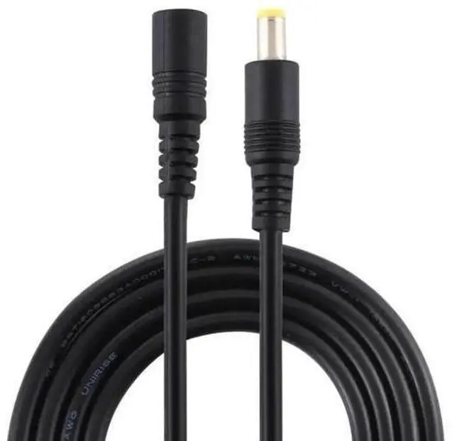 Main image of 1m Black DC Power Extension Cable, 8A 5.5x2.5mm Female to Male