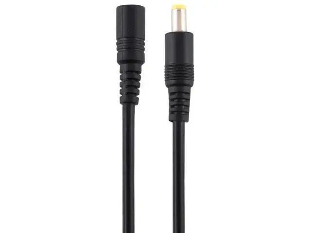 Alt view image 4 of 7 - 1m Black DC Power Extension Cable, 8A 5.5x2.5mm Female to Male