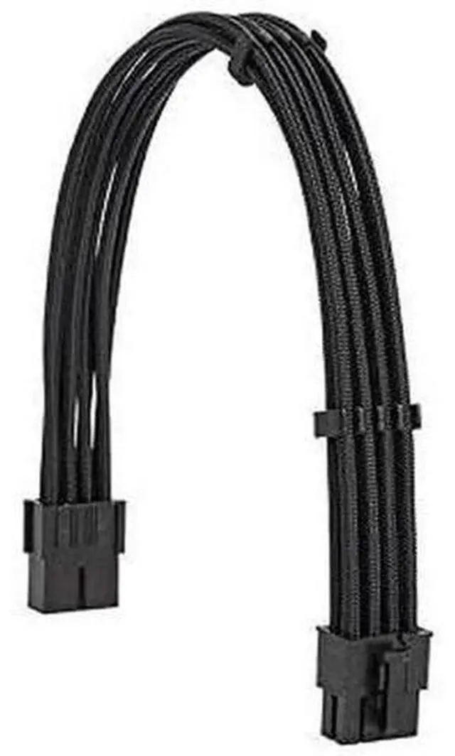 Alt view image 3 of 7 - Black Sleeved PSU Extension Cable Kit 18AWG, EPS 8Pin + PCIe 8Pin with Cable Combs for Motherboard & GPU