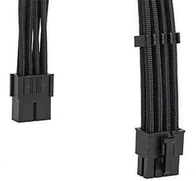 Alt view image 6 of 7 - Black Sleeved PSU Extension Cable Kit 18AWG, EPS 8Pin + PCIe 8Pin with Cable Combs for Motherboard & GPU